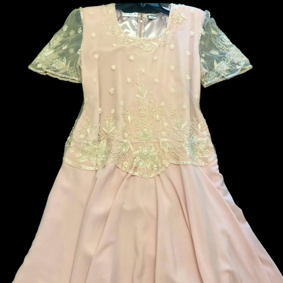 SCALA Beautiful Pale Pink Mother of the Bride Dress Sz XL - Picture 12 of 12